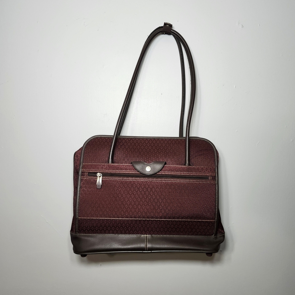 Samsonite | Elegant Sturdy Durable Burgundy Travel Electronics Carry On Tote Bag